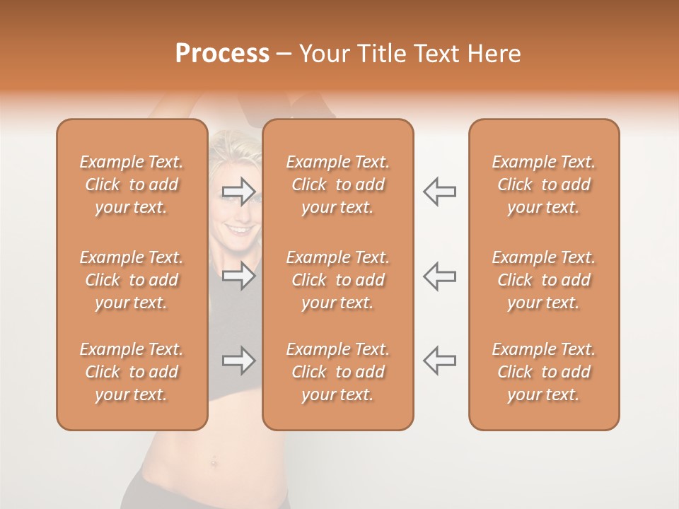 A Woman Holding A Black Object Over Her Head PowerPoint Template