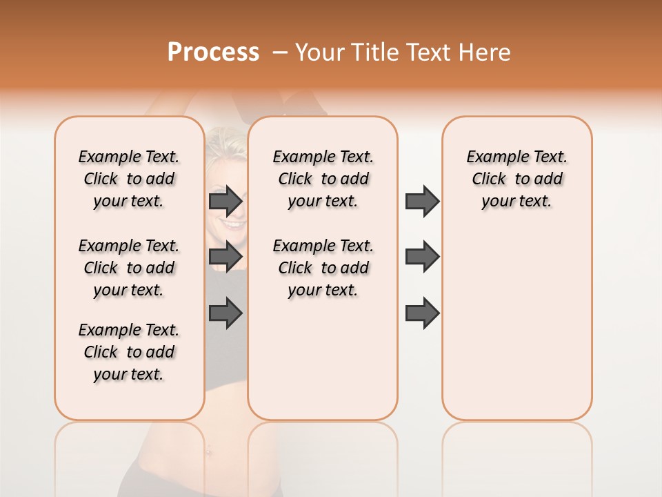A Woman Holding A Black Object Over Her Head PowerPoint Template