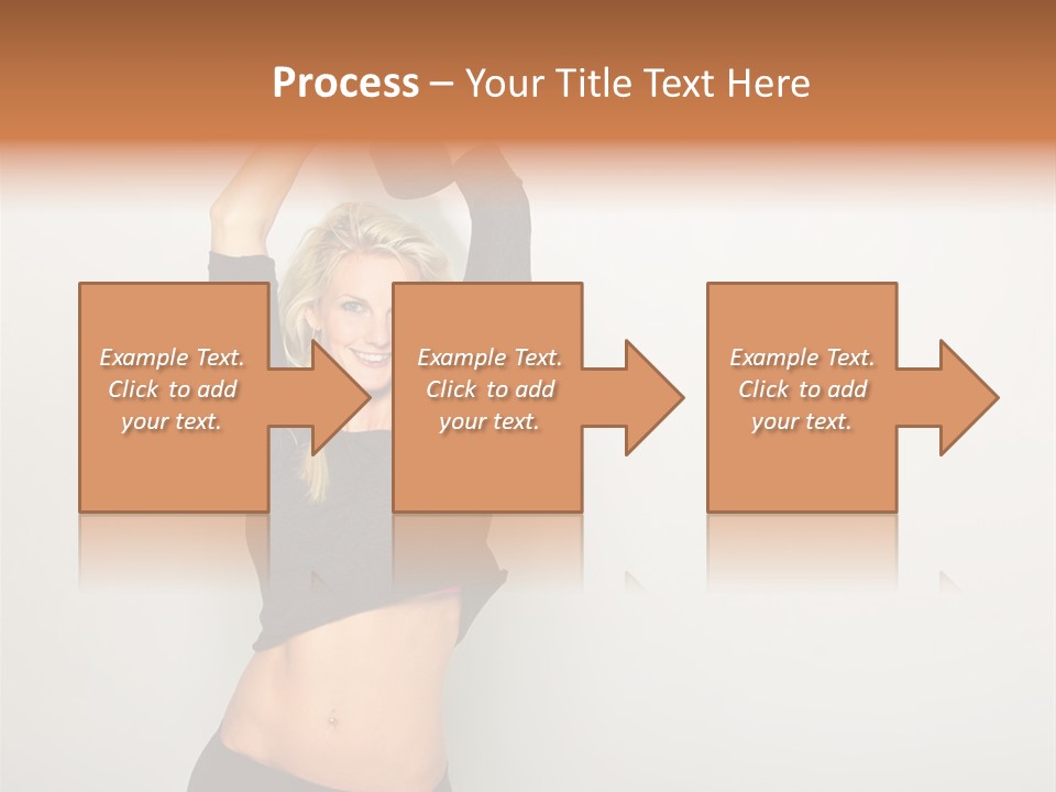 A Woman Holding A Black Object Over Her Head PowerPoint Template