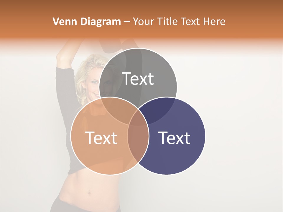 A Woman Holding A Black Object Over Her Head PowerPoint Template