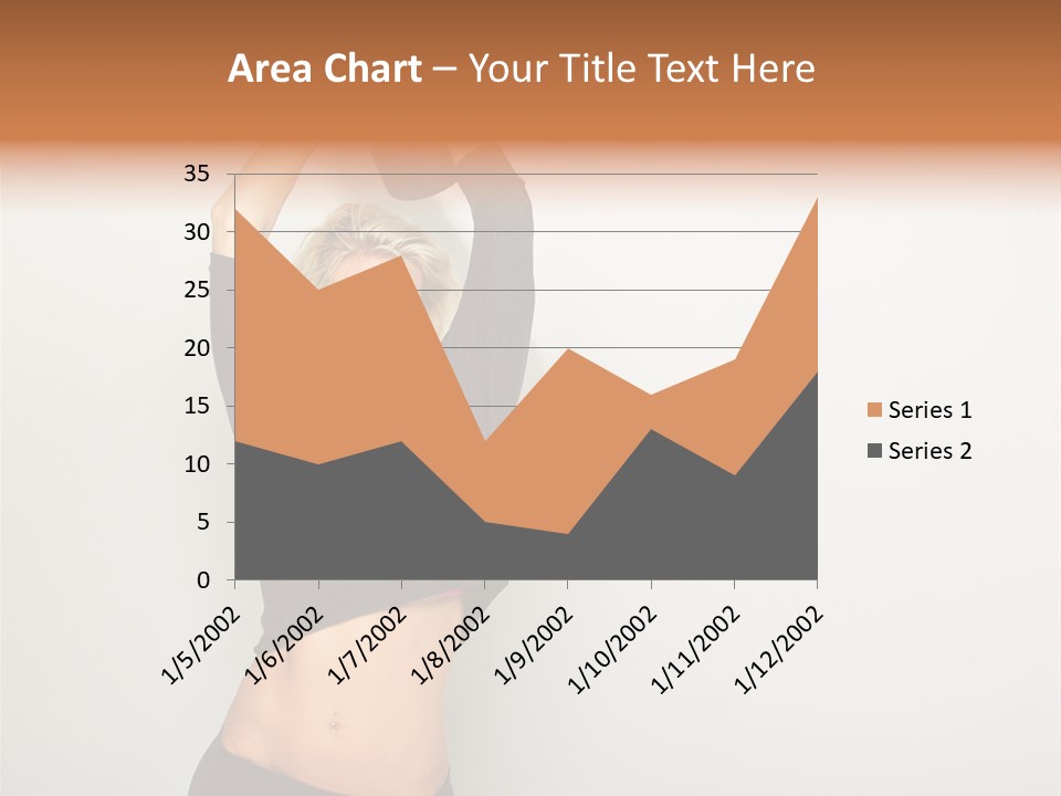 A Woman Holding A Black Object Over Her Head PowerPoint Template