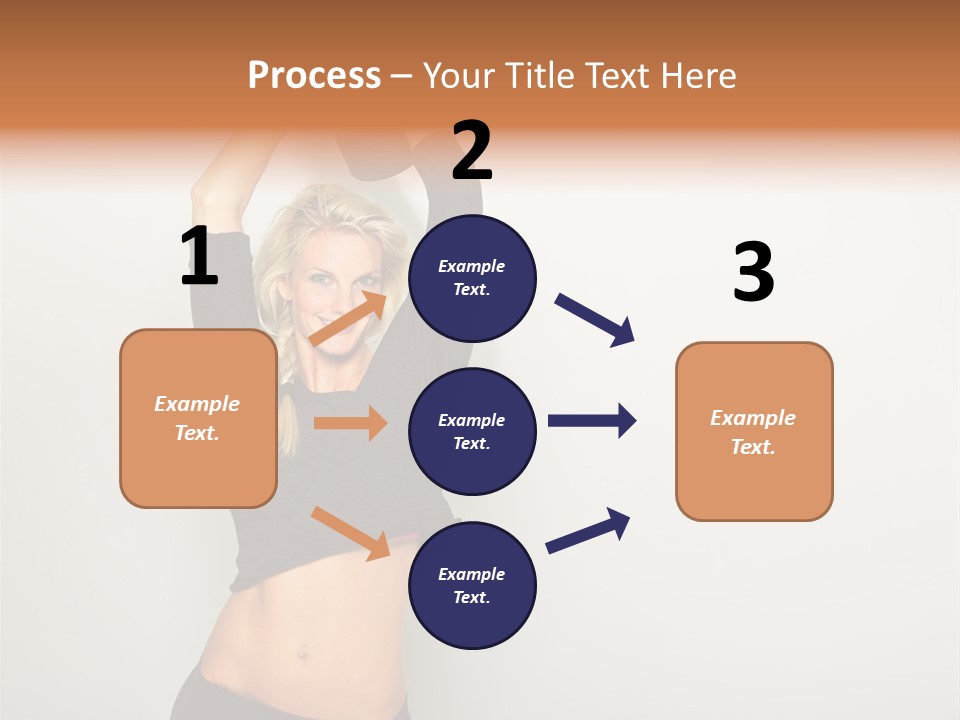 A Woman Holding A Black Object Over Her Head PowerPoint Template