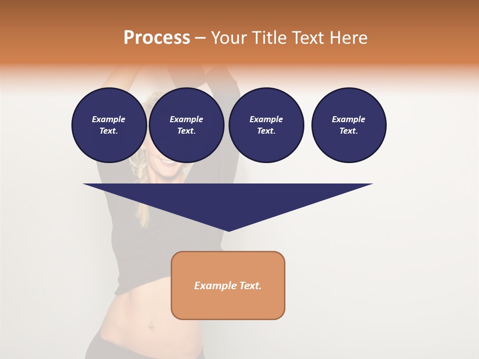 A Woman Holding A Black Object Over Her Head PowerPoint Template