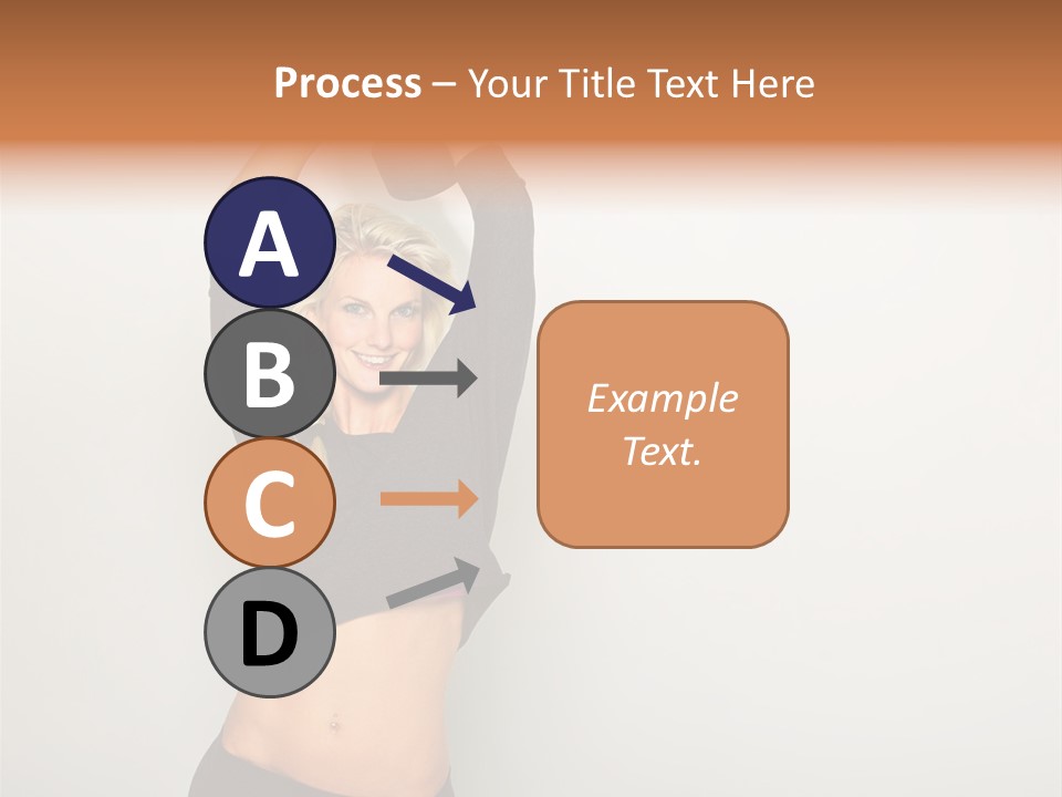 A Woman Holding A Black Object Over Her Head PowerPoint Template