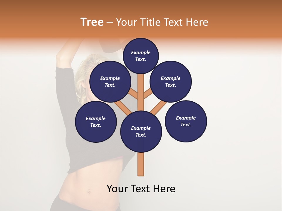 A Woman Holding A Black Object Over Her Head PowerPoint Template