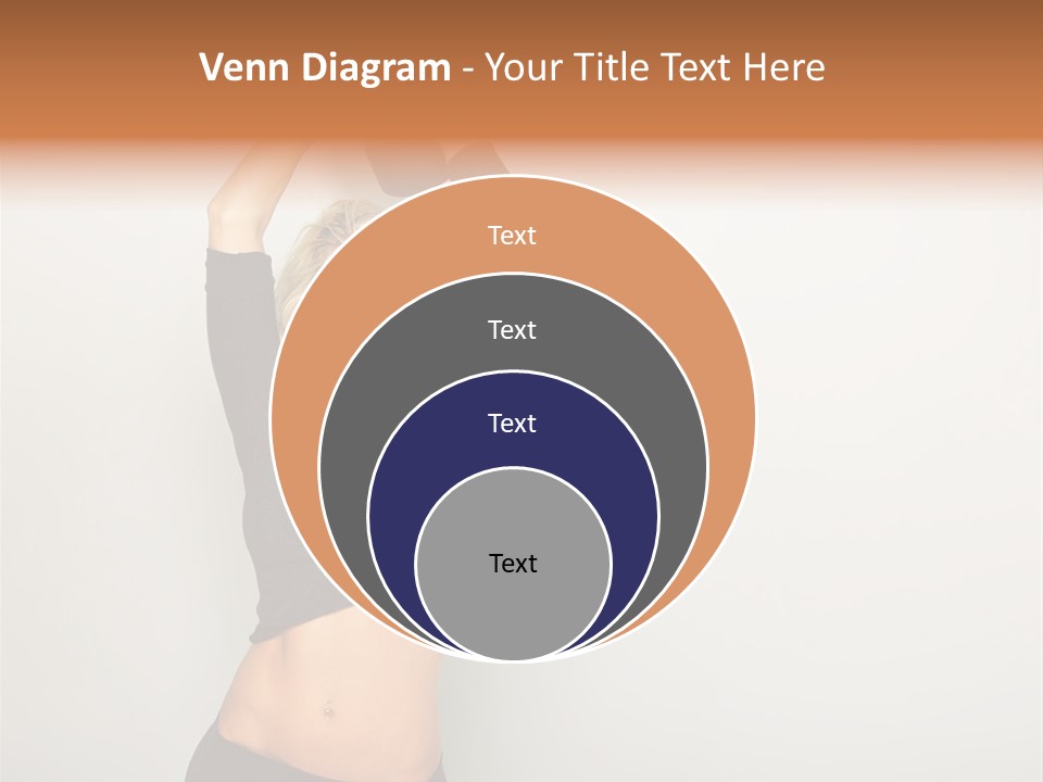 A Woman Holding A Black Object Over Her Head PowerPoint Template