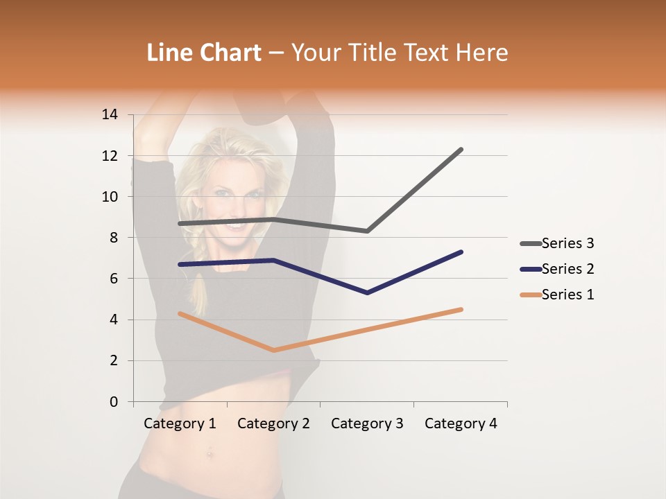 A Woman Holding A Black Object Over Her Head PowerPoint Template