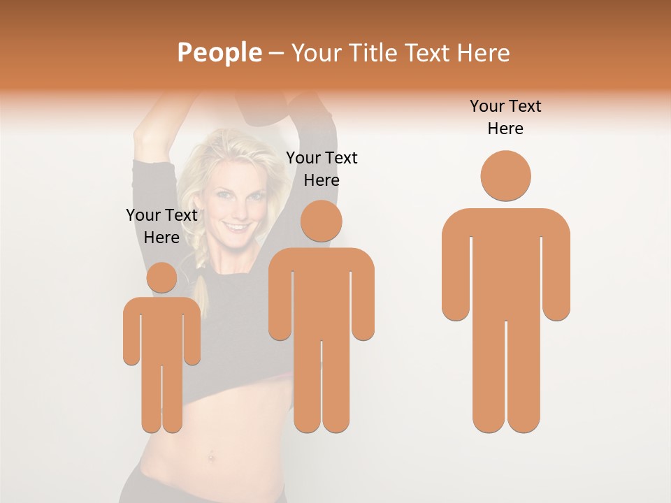 A Woman Holding A Black Object Over Her Head PowerPoint Template