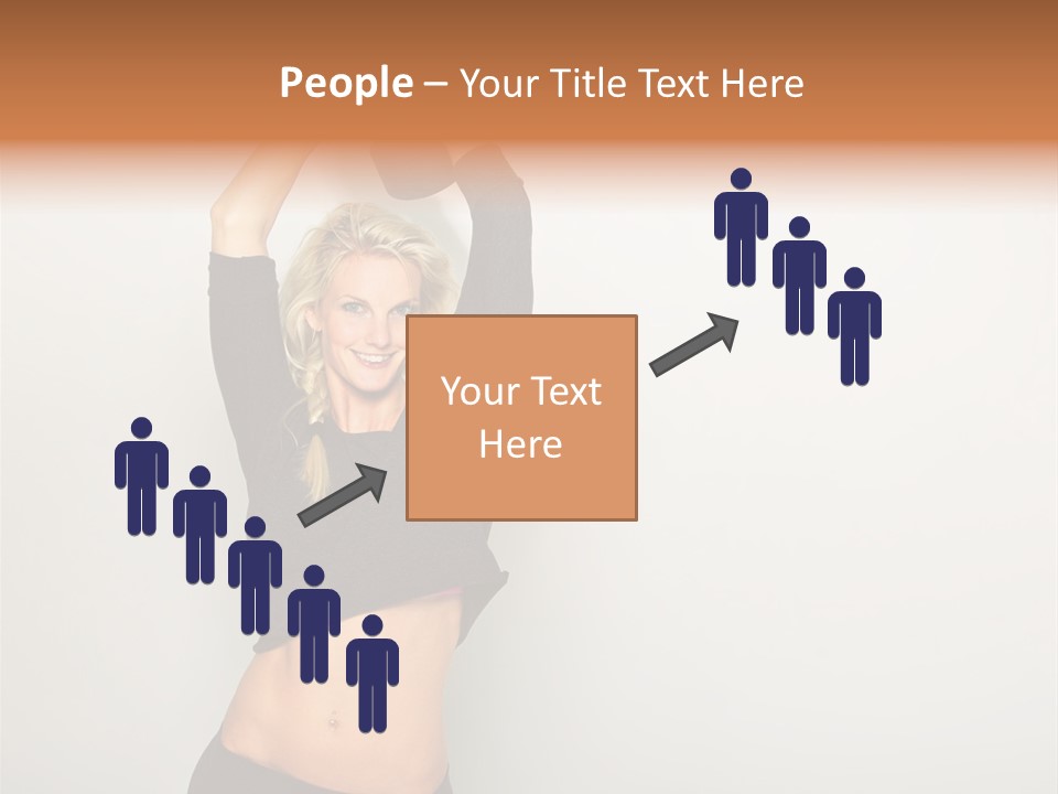 A Woman Holding A Black Object Over Her Head PowerPoint Template