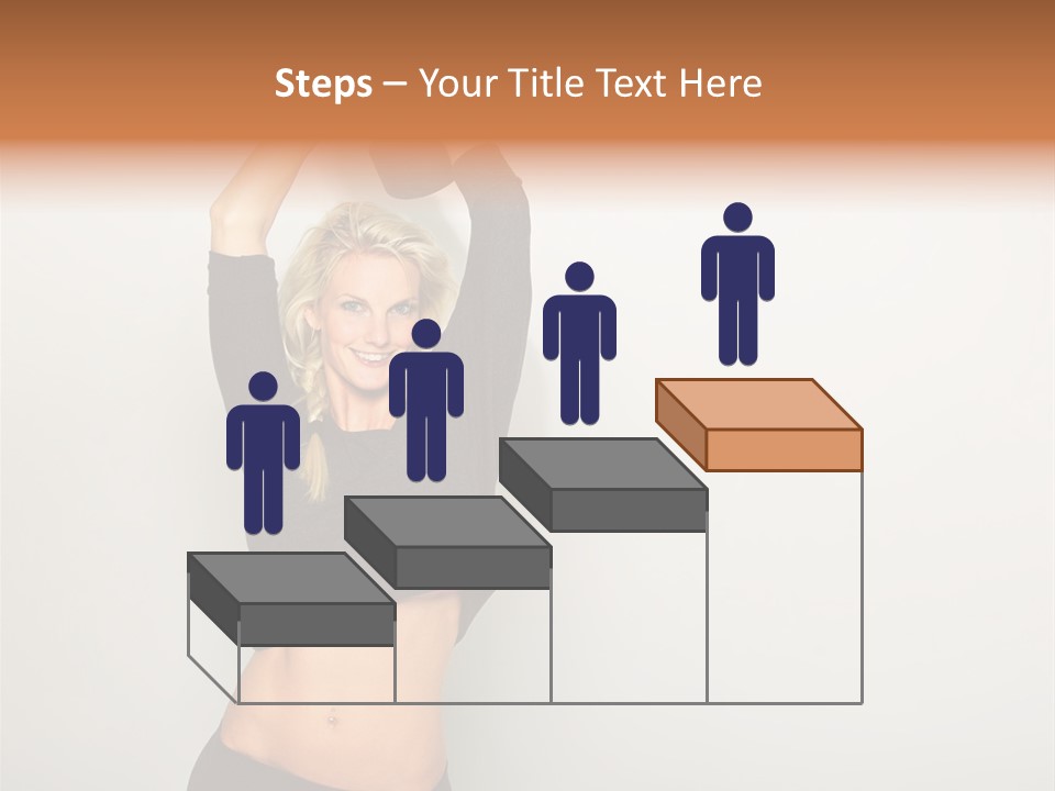 A Woman Holding A Black Object Over Her Head PowerPoint Template