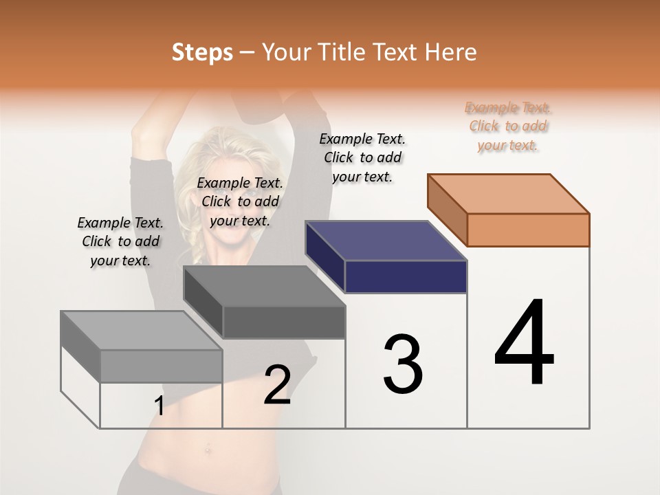 A Woman Holding A Black Object Over Her Head PowerPoint Template