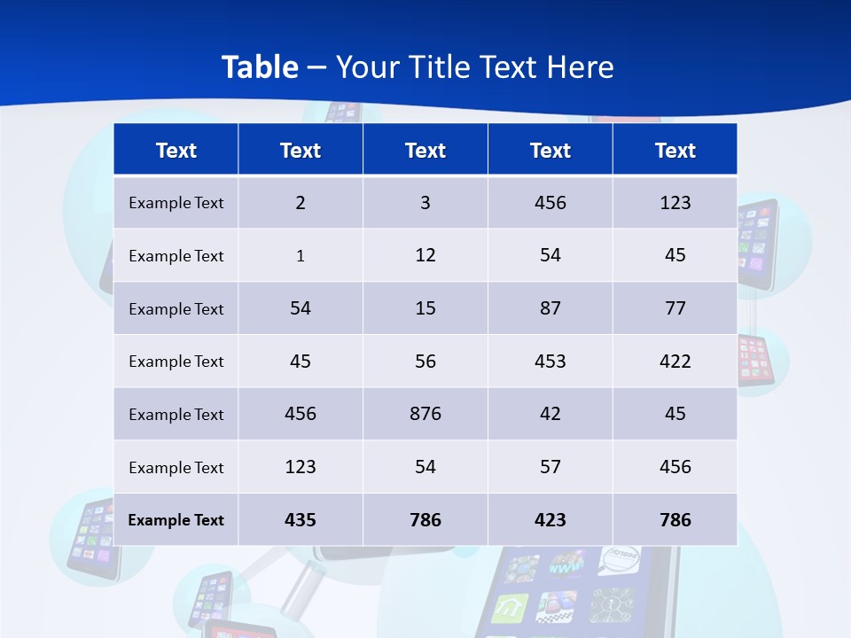 A Group Of Cell Phones Connected To Each Other PowerPoint Template