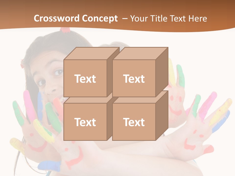 Two Young Girls Are Holding Their Hands In The Air PowerPoint Template