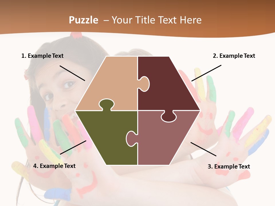 Two Young Girls Are Holding Their Hands In The Air PowerPoint Template