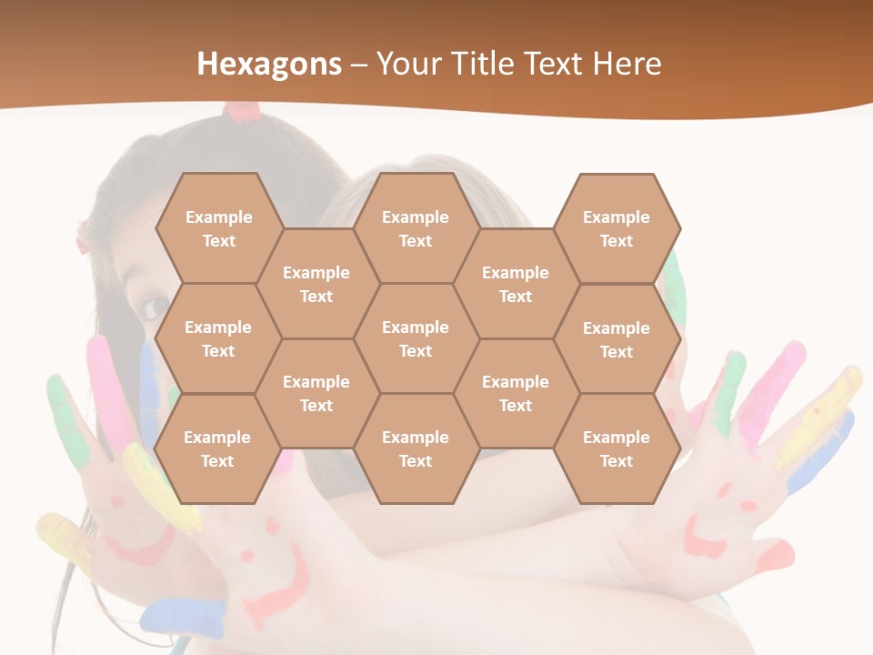 Two Young Girls Are Holding Their Hands In The Air PowerPoint Template