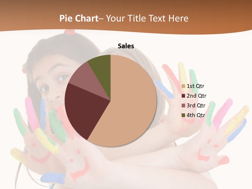 Two Young Girls Are Holding Their Hands In The Air PowerPoint Template