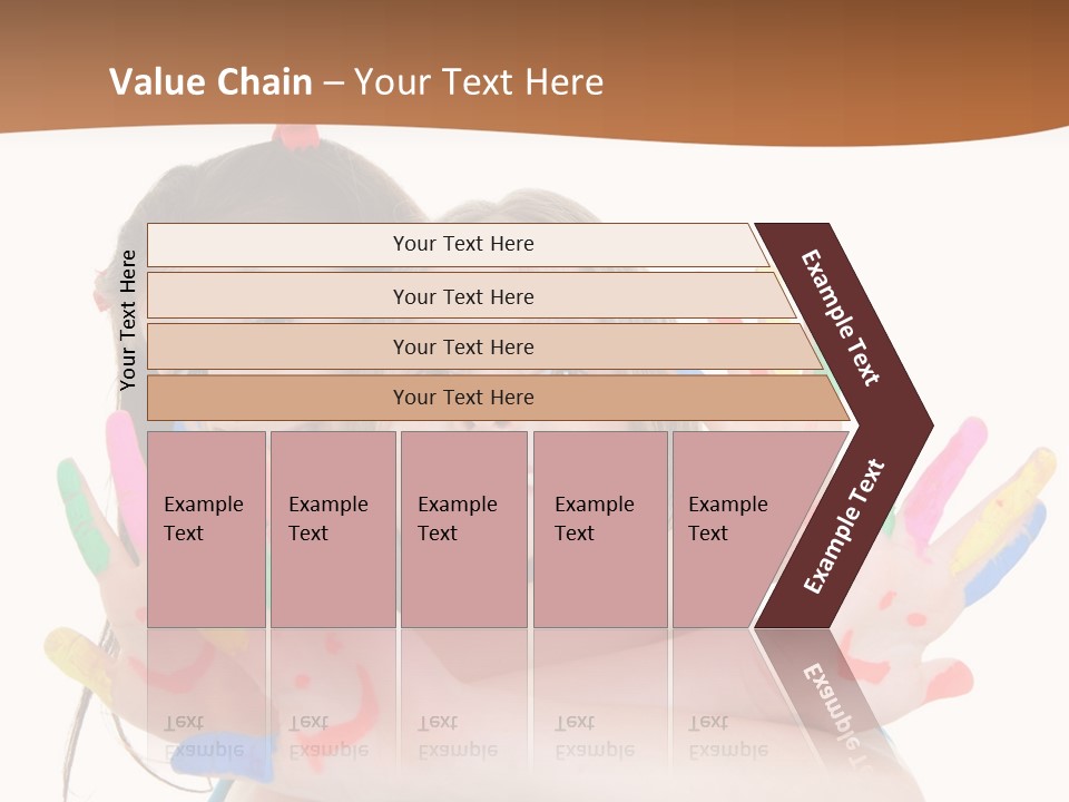 Two Young Girls Are Holding Their Hands In The Air PowerPoint Template