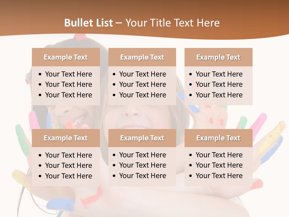 Two Young Girls Are Holding Their Hands In The Air PowerPoint Template