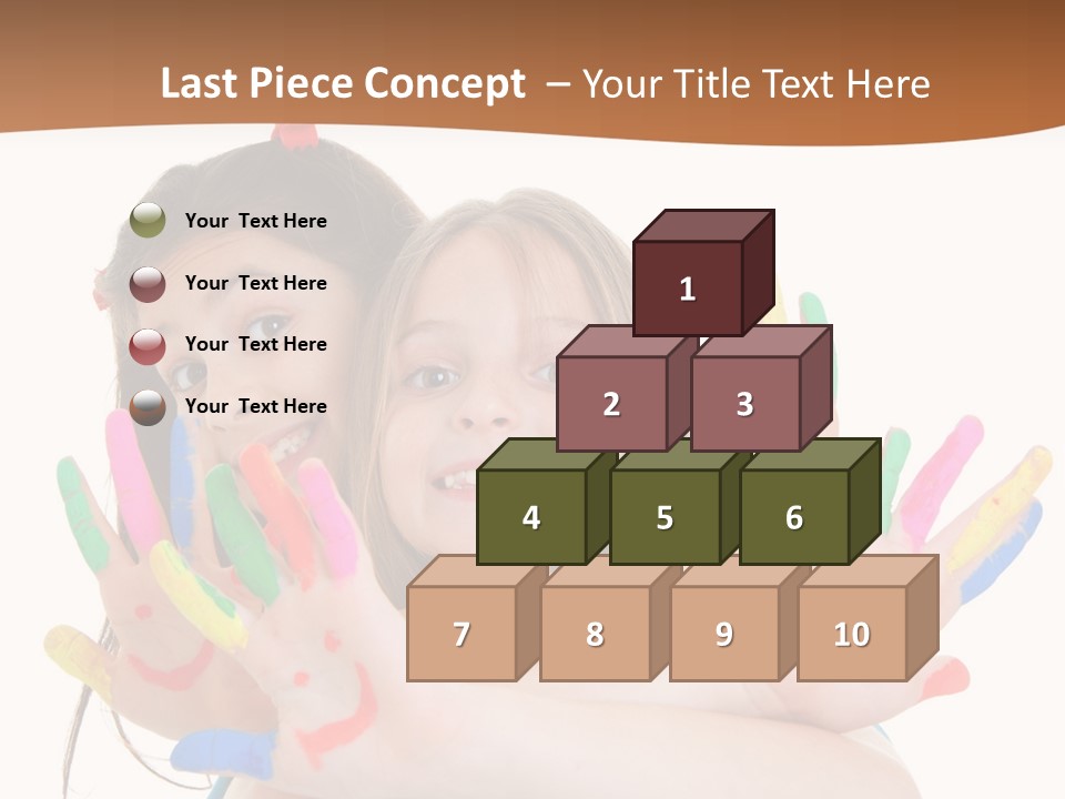 Two Young Girls Are Holding Their Hands In The Air PowerPoint Template