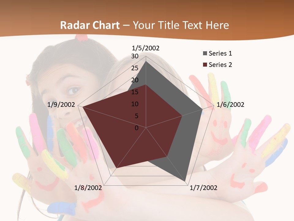 Two Young Girls Are Holding Their Hands In The Air PowerPoint Template