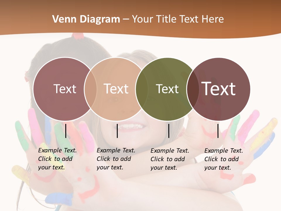 Two Young Girls Are Holding Their Hands In The Air PowerPoint Template