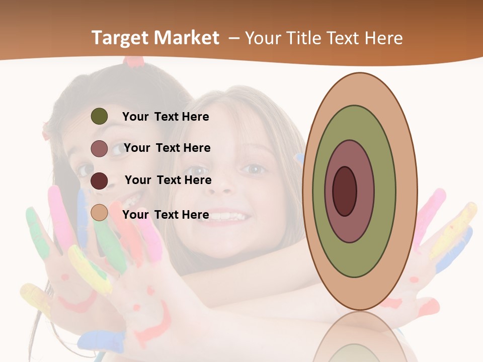 Two Young Girls Are Holding Their Hands In The Air PowerPoint Template