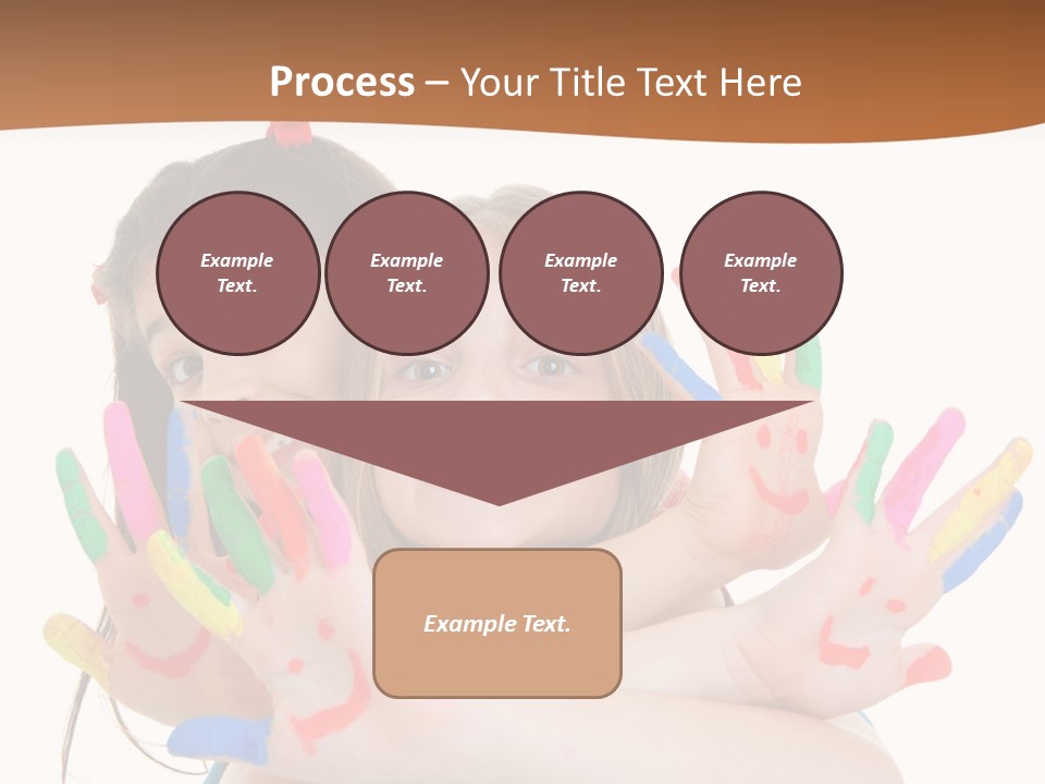 Two Young Girls Are Holding Their Hands In The Air PowerPoint Template