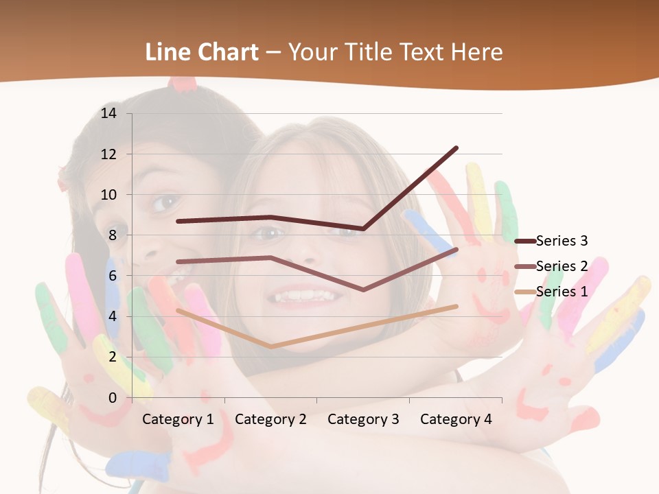 Two Young Girls Are Holding Their Hands In The Air PowerPoint Template