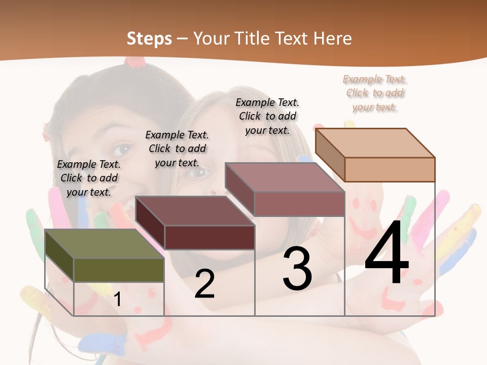 Two Young Girls Are Holding Their Hands In The Air PowerPoint Template