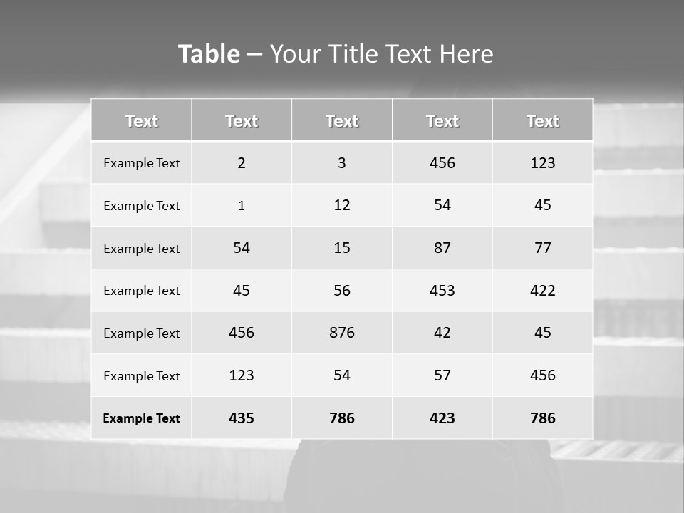 A Woman Is Sitting On The Stairs With Her Hand On Her Head PowerPoint Template