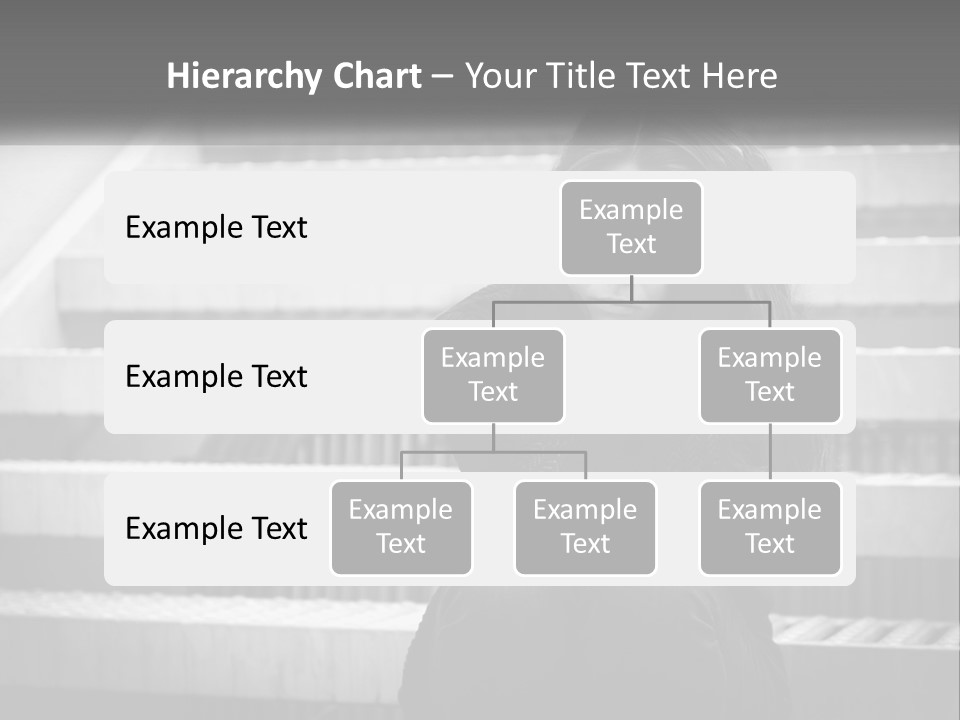 A Woman Is Sitting On The Stairs With Her Hand On Her Head PowerPoint Template