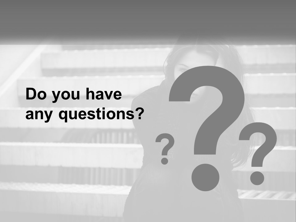 A Woman Is Sitting On The Stairs With Her Hand On Her Head PowerPoint Template