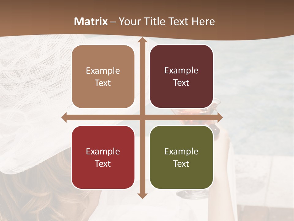 A Woman Sitting In A Chair Holding A Wine Glass PowerPoint Template