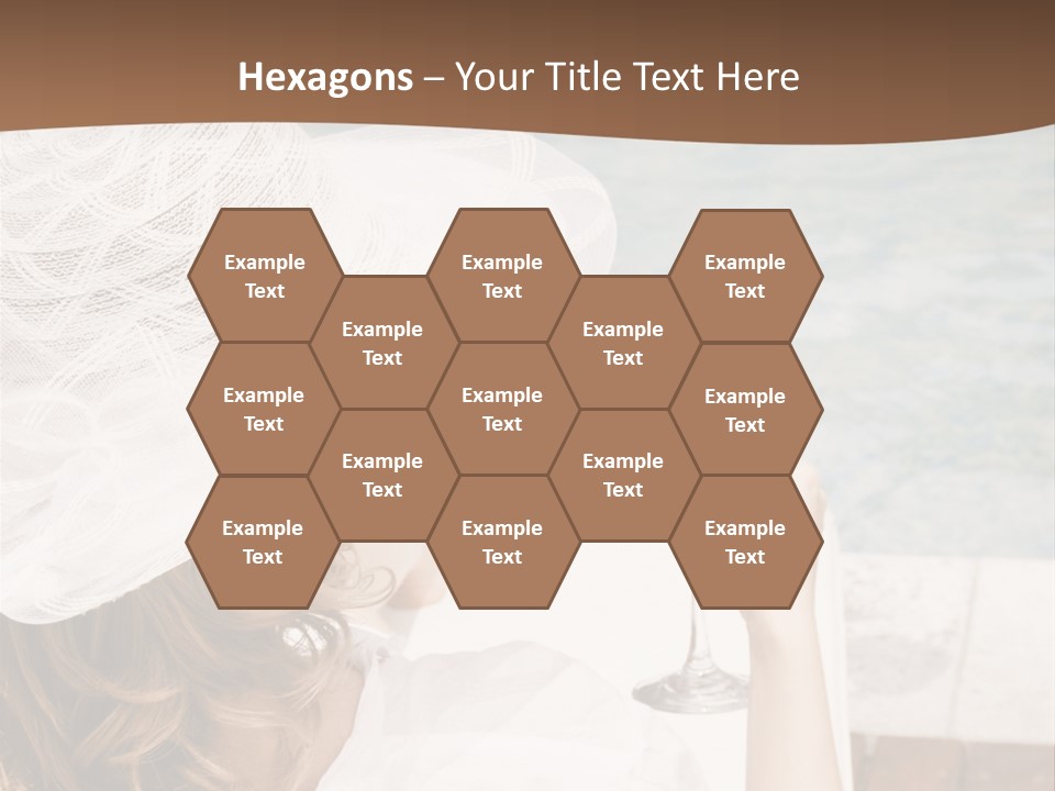 A Woman Sitting In A Chair Holding A Wine Glass PowerPoint Template