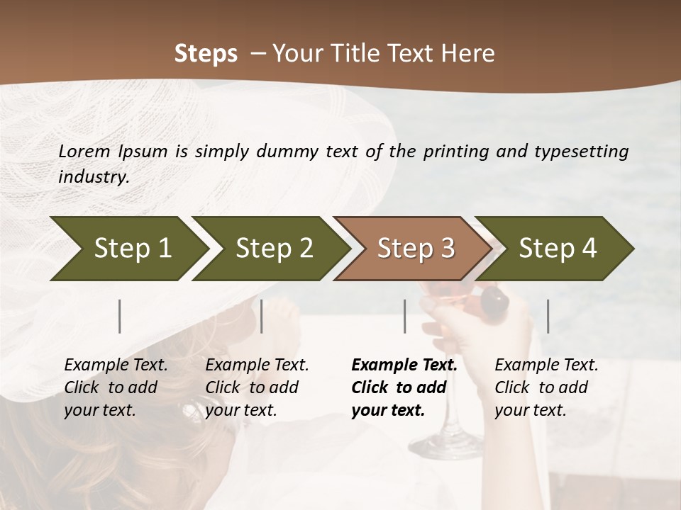 A Woman Sitting In A Chair Holding A Wine Glass PowerPoint Template