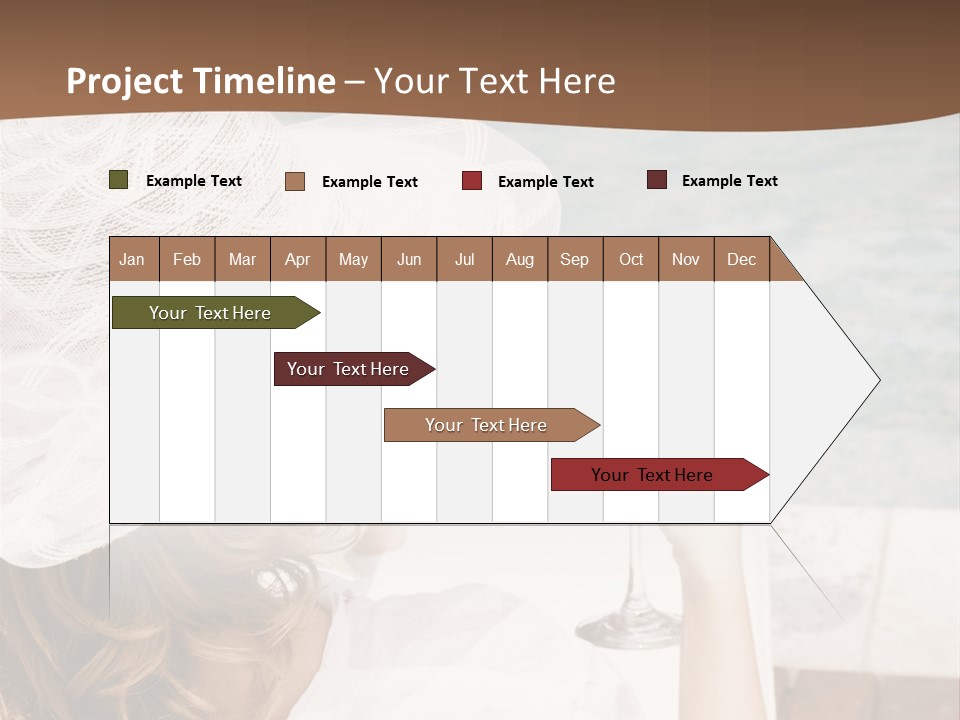 A Woman Sitting In A Chair Holding A Wine Glass PowerPoint Template