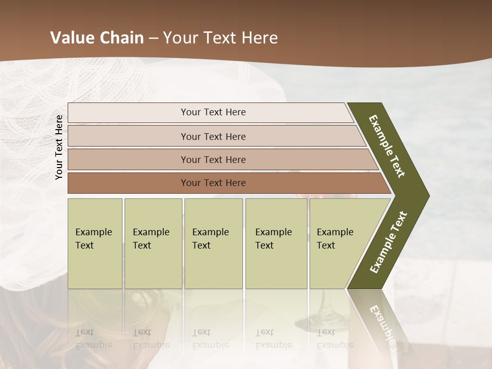 A Woman Sitting In A Chair Holding A Wine Glass PowerPoint Template
