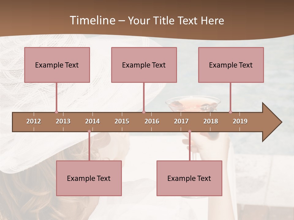 A Woman Sitting In A Chair Holding A Wine Glass PowerPoint Template