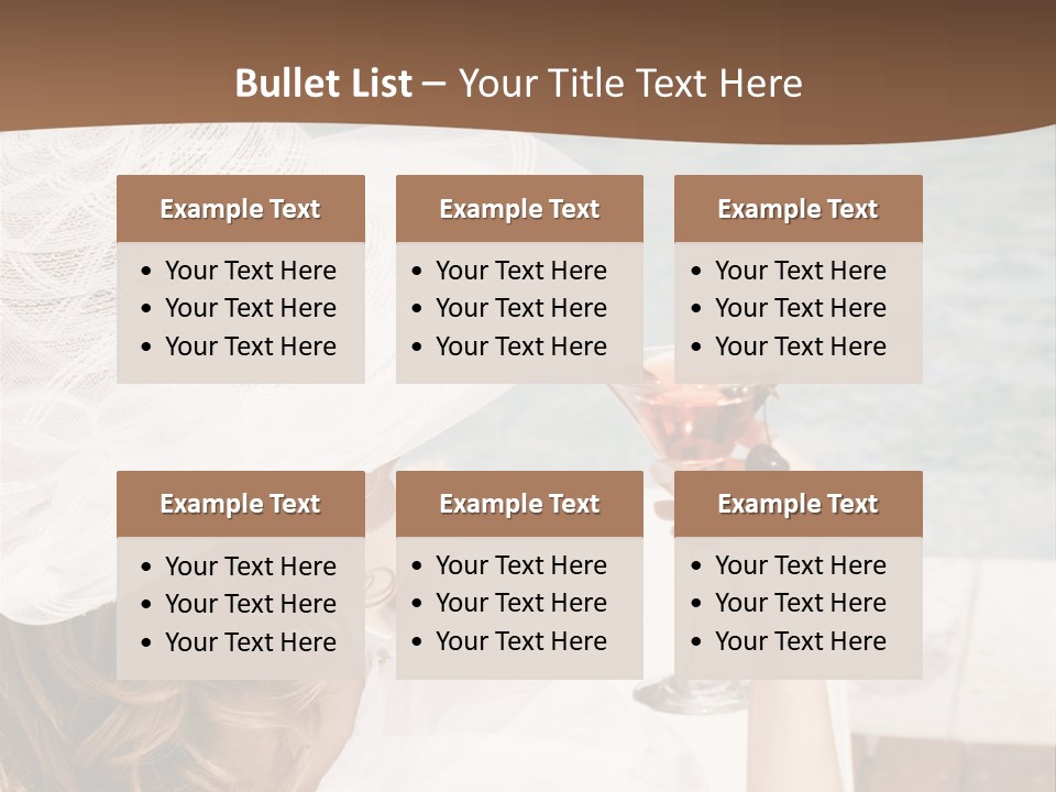 A Woman Sitting In A Chair Holding A Wine Glass PowerPoint Template