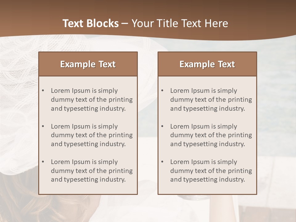 A Woman Sitting In A Chair Holding A Wine Glass PowerPoint Template