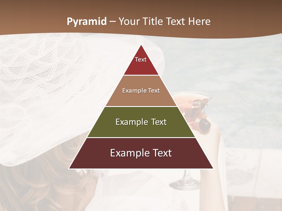 A Woman Sitting In A Chair Holding A Wine Glass PowerPoint Template