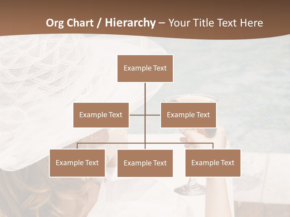 A Woman Sitting In A Chair Holding A Wine Glass PowerPoint Template