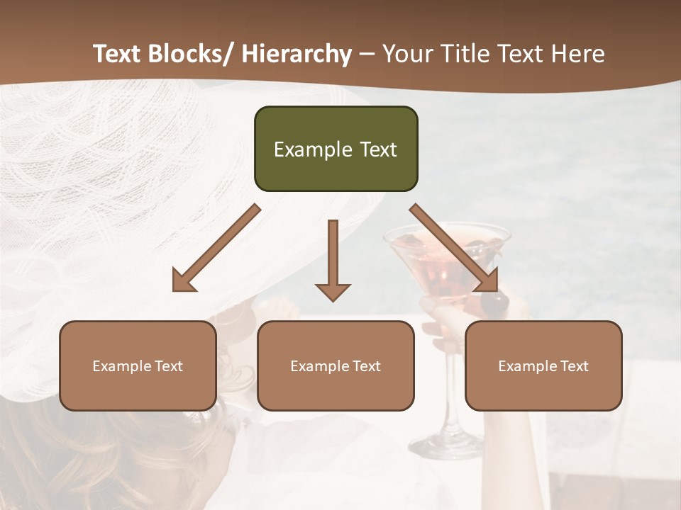 A Woman Sitting In A Chair Holding A Wine Glass PowerPoint Template