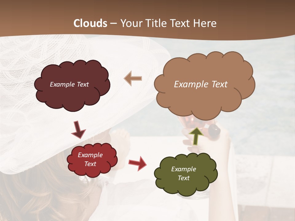 A Woman Sitting In A Chair Holding A Wine Glass PowerPoint Template