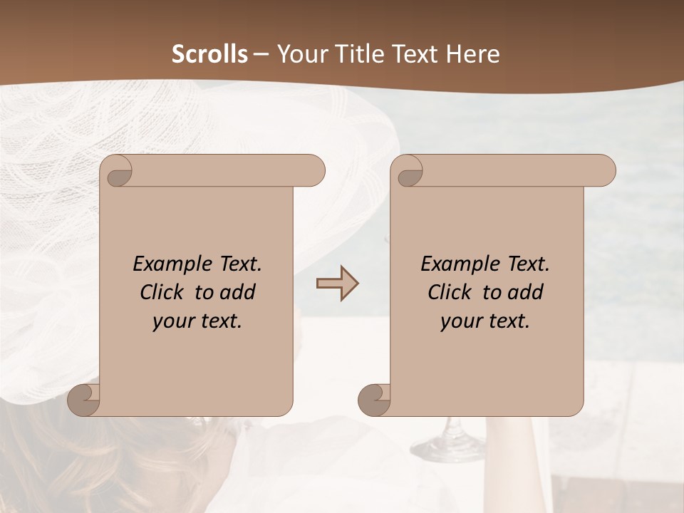 A Woman Sitting In A Chair Holding A Wine Glass PowerPoint Template