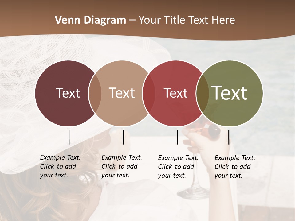 A Woman Sitting In A Chair Holding A Wine Glass PowerPoint Template