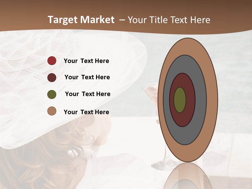 A Woman Sitting In A Chair Holding A Wine Glass PowerPoint Template