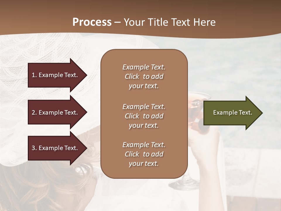 A Woman Sitting In A Chair Holding A Wine Glass PowerPoint Template