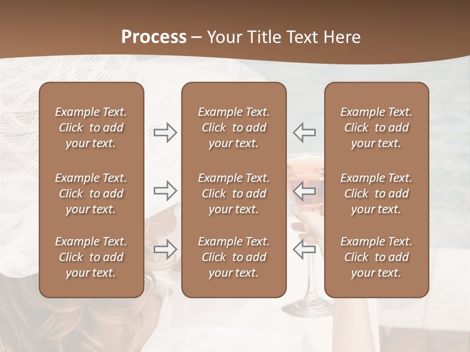 A Woman Sitting In A Chair Holding A Wine Glass PowerPoint Template