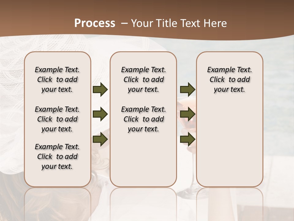 A Woman Sitting In A Chair Holding A Wine Glass PowerPoint Template